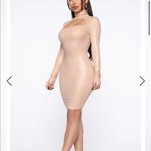 Fashionnova mini metallic dress